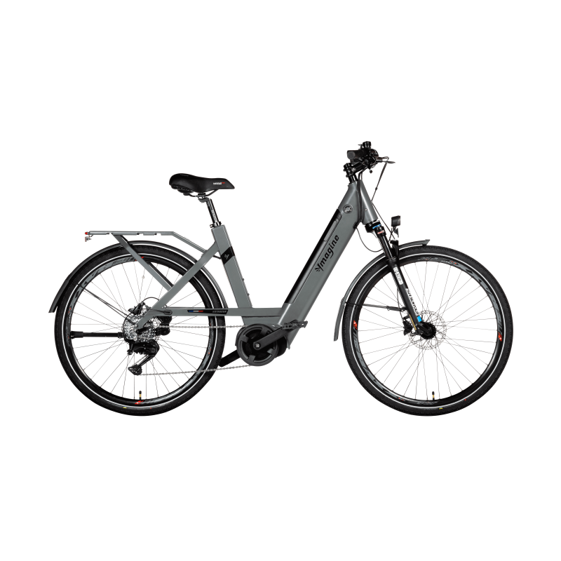 Vélo électrique YMAGINE BIKES Voyageur Connecté Gris